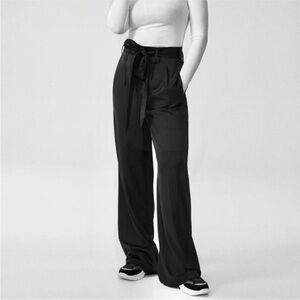 Universal Standard Charcoal Wide Leg Trousers